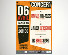 Affiche concert soirée GreenPiste Records